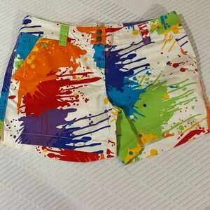 Colorful Splatter Loudmouth Women's Shorts